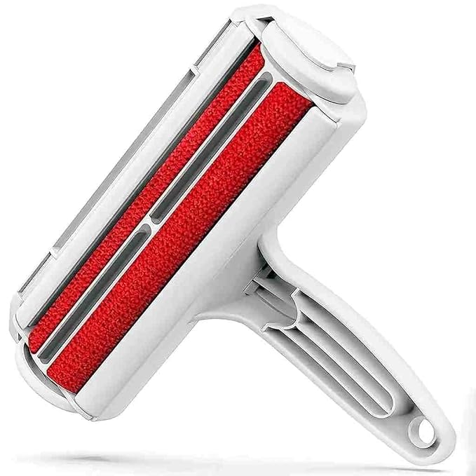 Reusable Pet Hair Removal Roller | Lint Remover for Dog & Cat Fur | Self-Cleaning Pet Hair Cleaner for Clothes, Sofa & Car