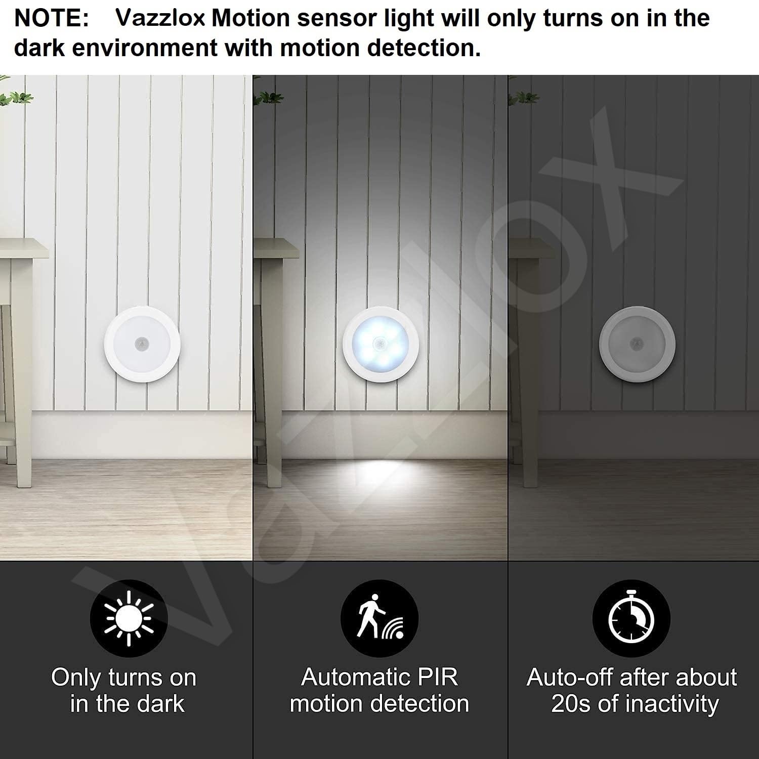 Rechargeable Motion Sensor LED Night Light | USB Rechargeable Magnetic Wireless Light for Bedroom, Wardrobe, Kitchen & Stairs