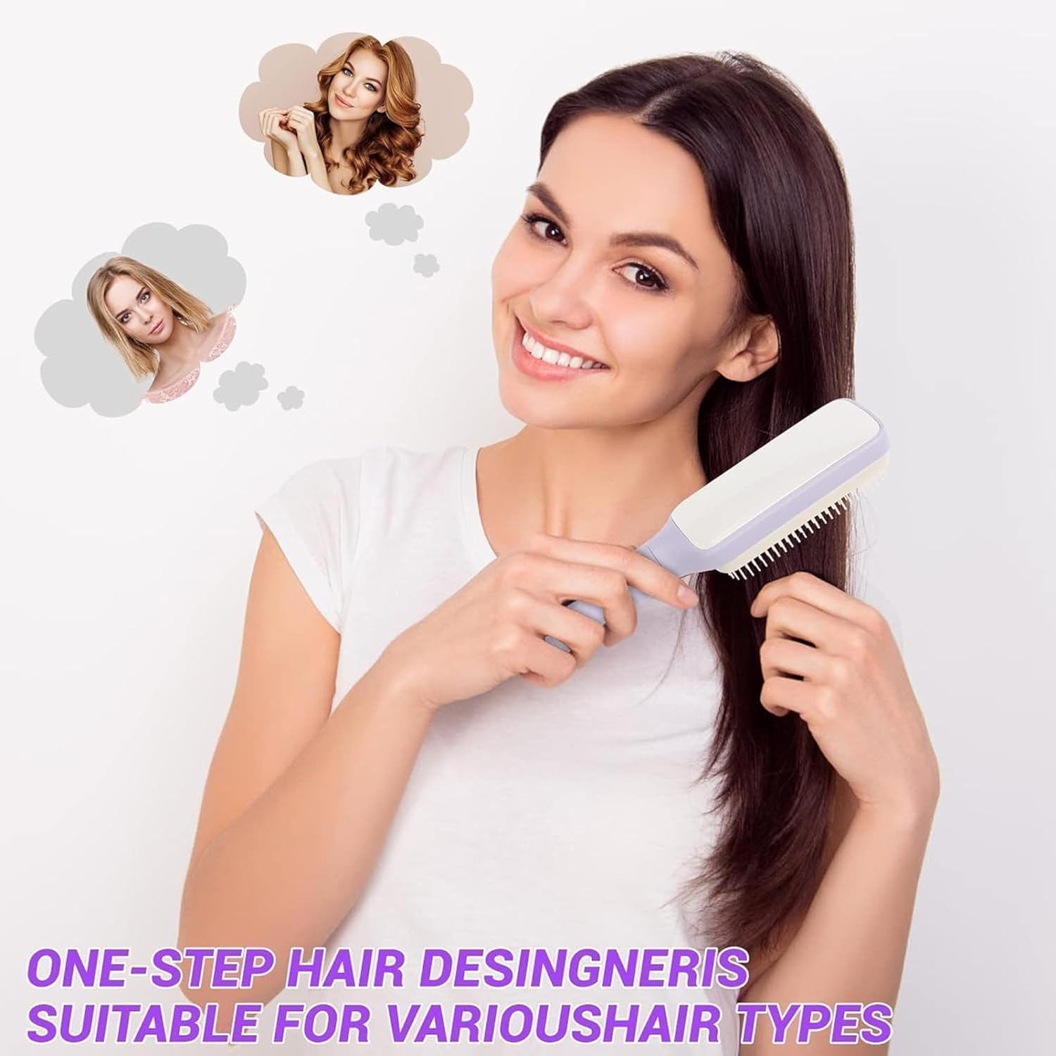 Self-Cleaning Hair Brush for Women | One-Click Hair Removal Massage Comb | Anti-Static Detangling Hair Brush