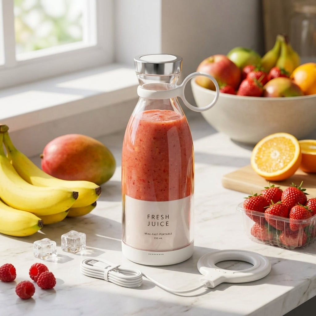 Personal Smoothie Blender- Compact Electric Fruit Mixer Grinder- 420 ML
