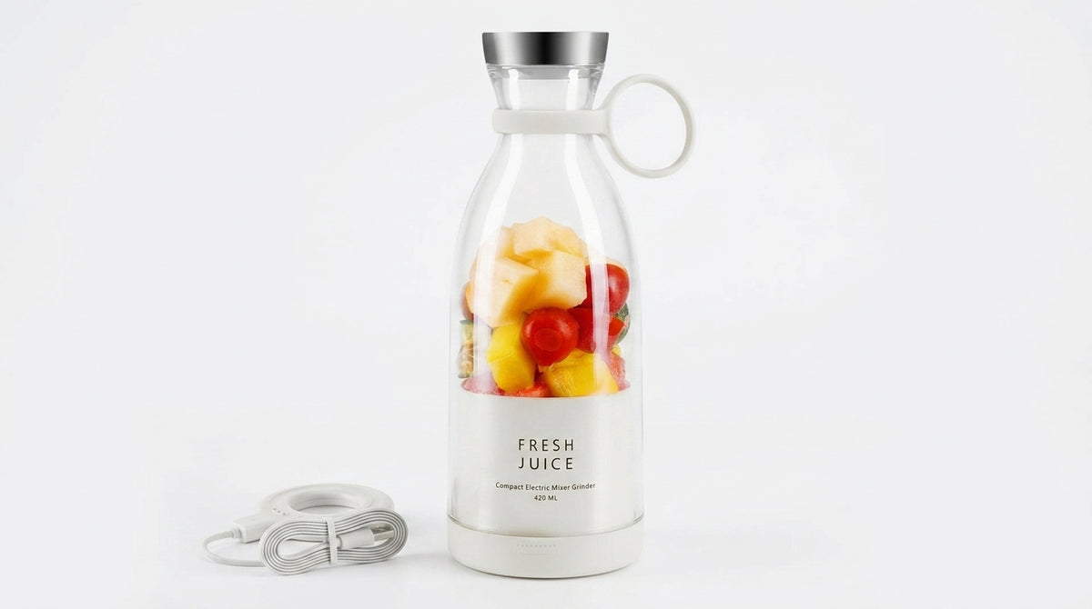 Personal Smoothie Blender- Compact Electric Fruit Mixer Grinder- 420 ML