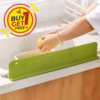 Buy 1 Get 1 Free | 48 CM Silicone Kitchen Sink Splash Guard – Self-Adhesive Waterproof Water Splash Barrier for Countertop Protection